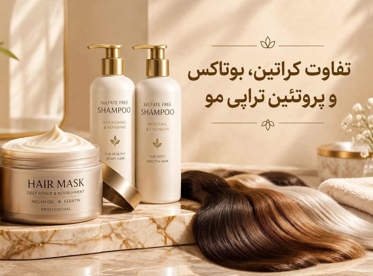 تفاوت کراتین، پروتئین‌تراپی و بوتاکس مو؛ کدام برای شما مناسب‌تر است؟