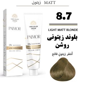 رنگ مو پالمور 8.7 | بلوند زیتونی روشن