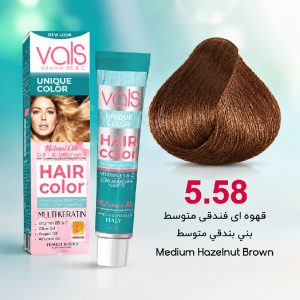 رنگ مو والس 5.58 | قهوه‌ای فندقی متوسط