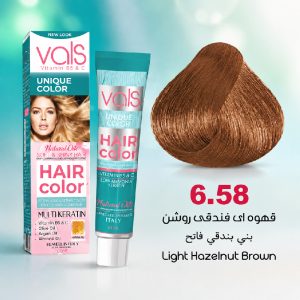 رنگ مو والس 6.58 | قهوه‌ای فندقی روشن