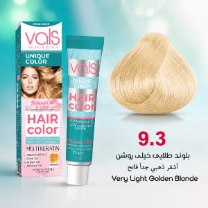 رنگ مو والس 9.3 | بلوند طلایی خیلی روشن