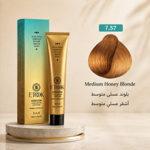 رنگ مو ایتوک 7.57 | بلوند عسلی متوسط