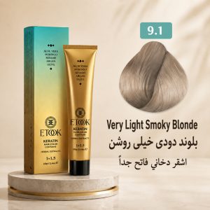 رنگ مو ایتوک 9.1 | بلوند دودی خیلی روشن