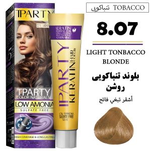 رنگ مو تیپارتی 8.07 | بلوند تنباکویی روشن