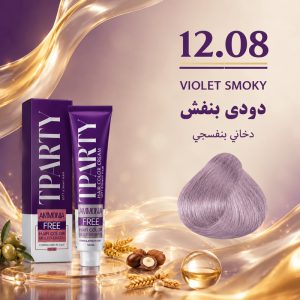 رنگ مو تی‌پارتی 12.08 | دودی بنفش (بدون آمونیاک)