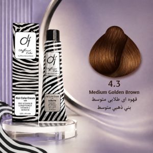رنگ مو دیفرنت 4.3 | قهوه‌ای طلایی متوسط