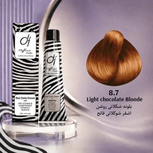 رنگ مو دیفرنت 8.7 | بلوند شکلاتی روشن