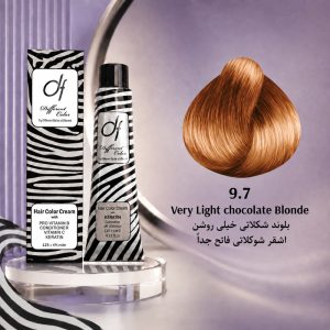 رنگ مو دیفرنت 9.7 | بلوند شکلاتی خیلی روشن
