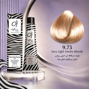 رنگ مو دیفرنت 9.73 | بلوند نسکافه‌ای خیلی روشن