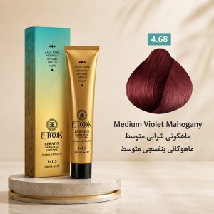 رنگ مو ایتوک 4.68 | ماهاگونی شرابی متوسط