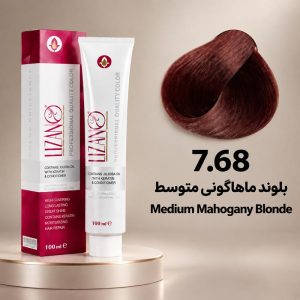 رنگ مو لیزانو 7.68 | بلوند ماهاگونی متوسط