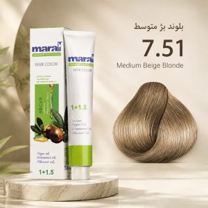 رنگ مو مارال 7.51 | بلوند بژ متوسط