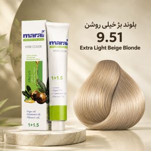 رنگ مو مارال 9.51 | بلوند بژ خیلی روشن