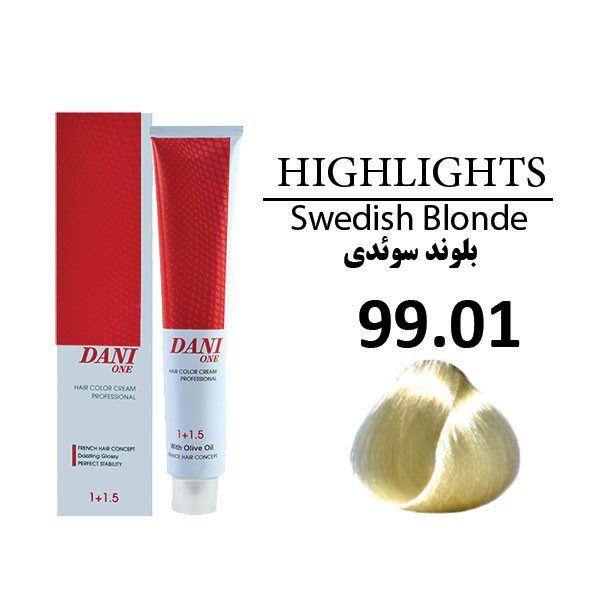 رنگ مو دنی وان (DANI ONE) شماره 99.01 بلوند سوئدی
