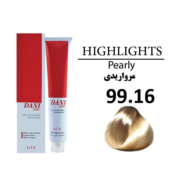رنگ مو دنی وان (DANI ONE) شماره 99.16 مرواریدی