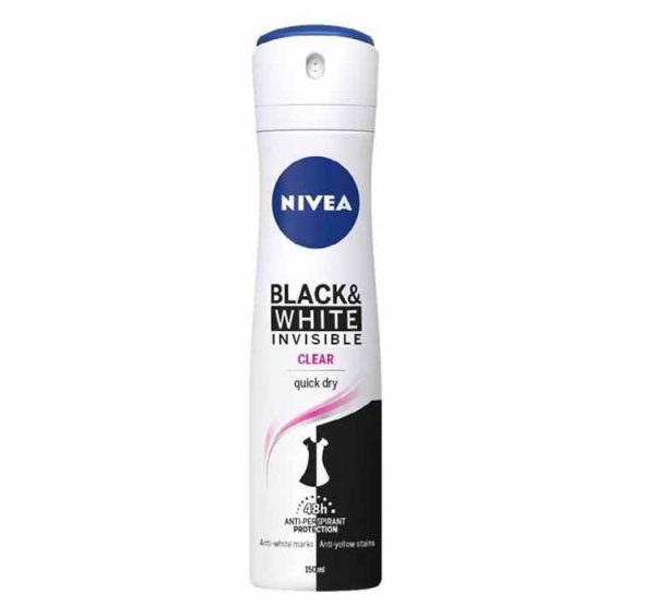 اسپری نیوا مدل بلک اند وایت (Nivea BLACK & WHITE INVISIBLE) زنانه