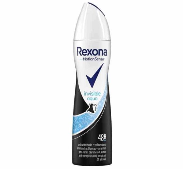 اسپری رکسونا مدل آکوا Rexona invisible aqua (زنانه)