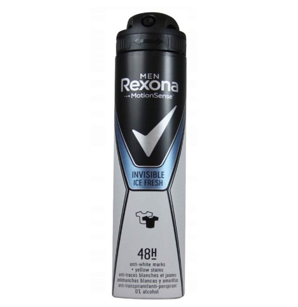 اسپری رکسونا مدل ایس فرش Rexona Invisible Ice fresh (مردانه)
