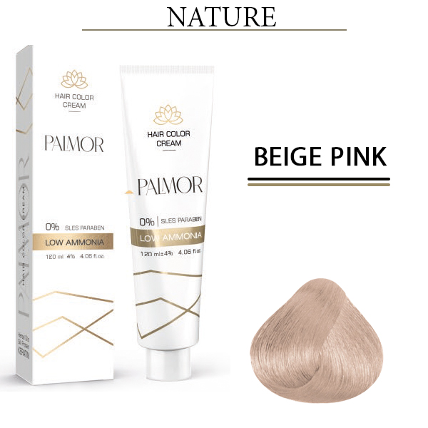 رنگ موی پالمور صورتی بژ حجم 120 میلی لیتر Pink Beige