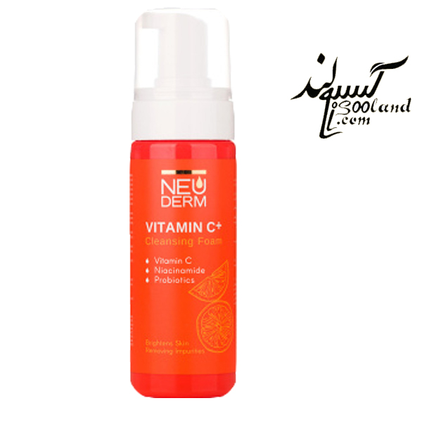 فوم شستشو صورت نئودرم دارای ویتامین C حجم 150میلی لیتر