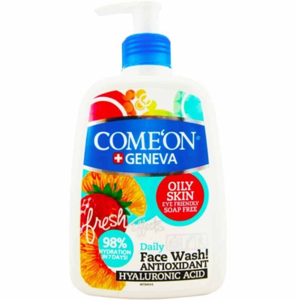 فیس واش کامان مناسب پوست چرب OILY SKIN (ژل شستشوی صورت) 500 میل