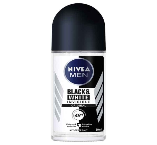 مام رول بلک اند وایت ارجینال نیوا Nivea black & white invisible original (مردانه)