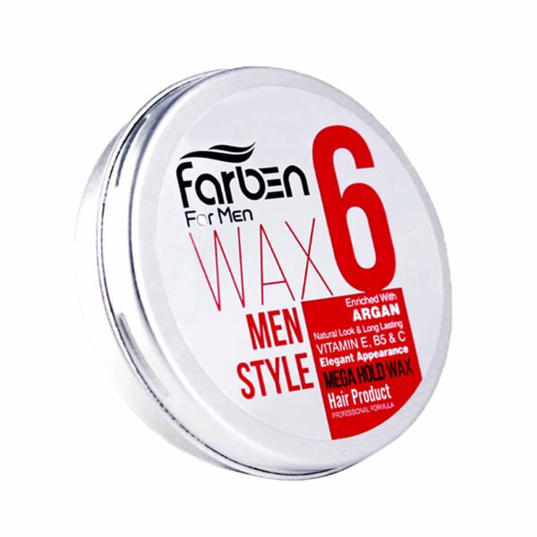 واکس مو فوق العاده قوی فاربن شماره 6 Farben for men wax حجم 150 میل