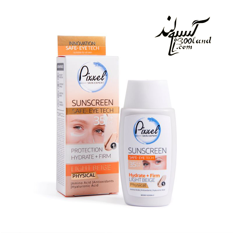 کرم ضد آفتاب فیزیکال بژ روشن مناسب دورچشم و صورت پیکسل