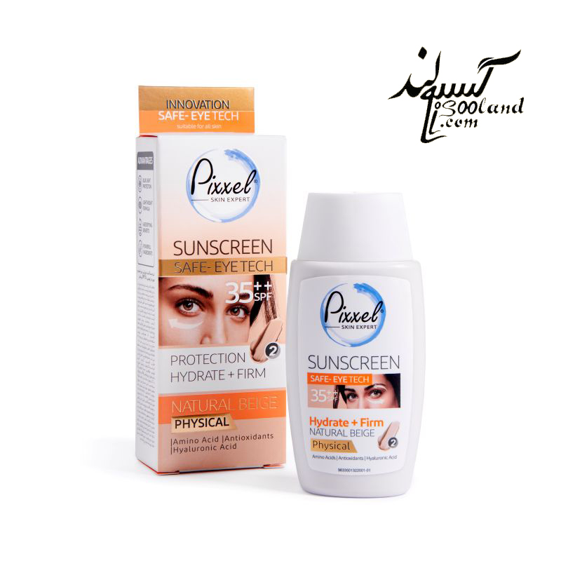 کرم ضد آفتاب فیزیکال بژ طبیعی مناسب دورچشم و صورت پیکسل